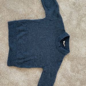 Everlane alpaca heathered blue sweater XXXS